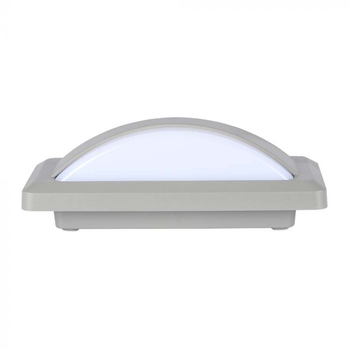 LED BULKHEAD WALL LIGHT GREY 12W DL 1160lm 130° 230X110X76 IP65