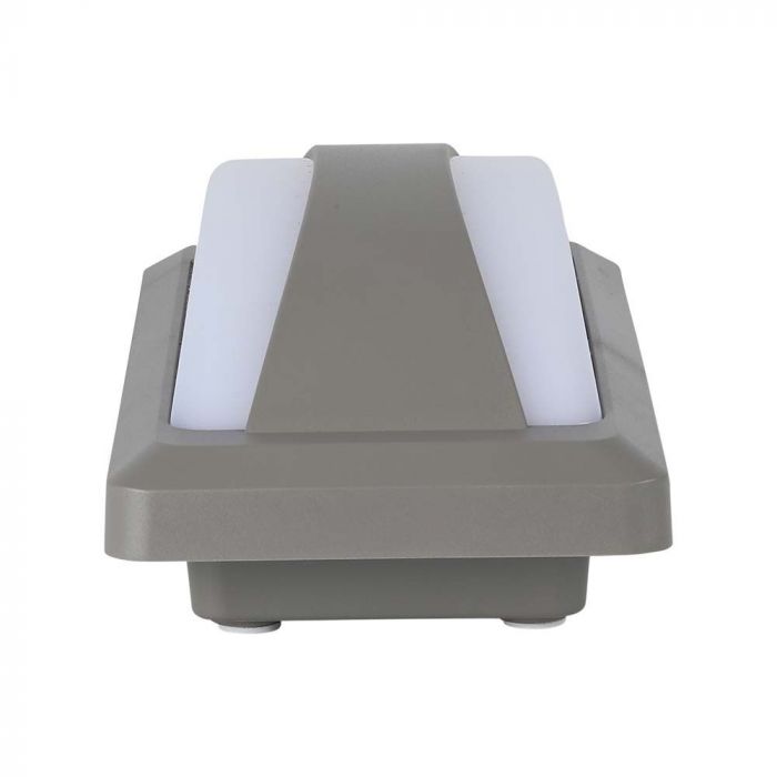 LED BULKHEAD WALL LIGHT GREY 12W DL 1160lm 130° 230X110X76 IP65