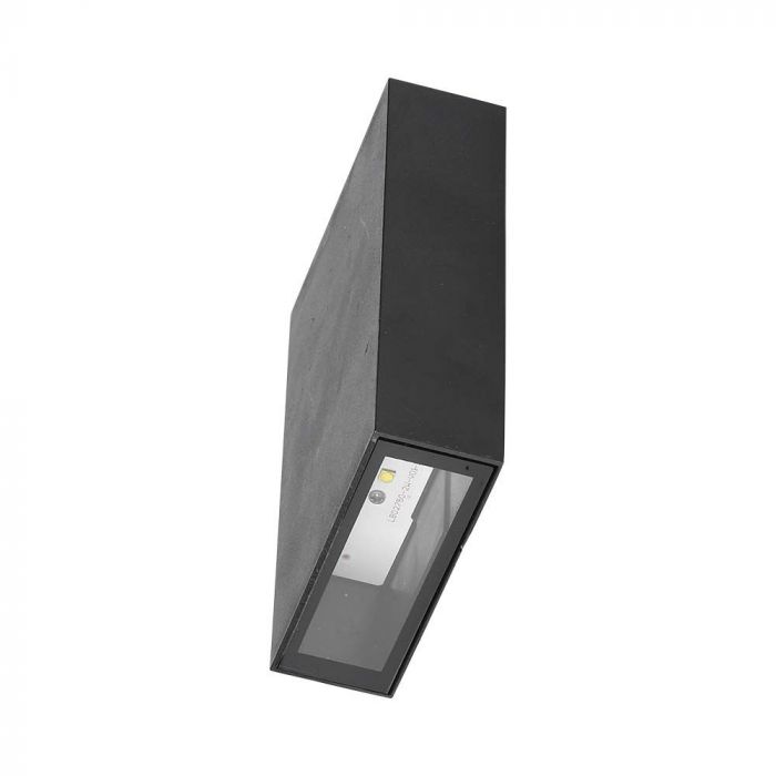 LED WALL LIGHT RECTANGLE 4W CW 150lm 41° 83X123X30 BLACK IP65