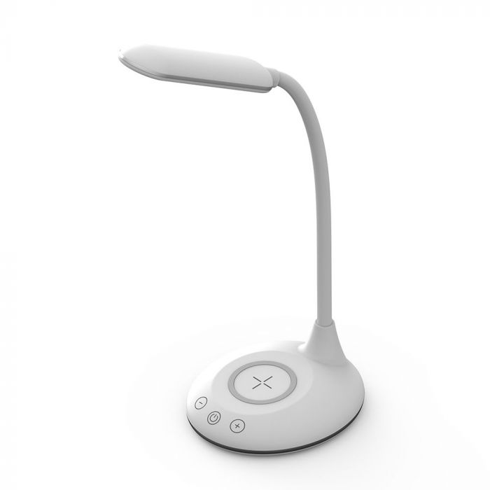 LED TABLE LAMP WITH WIRELESS CHARGER 9W 405lm3in1 142x124x476 WHITE