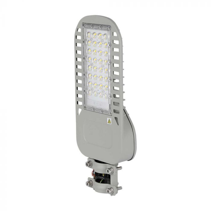 LED STREET LIGHT HIGH LUMENS 50W CW 6850lm 110° GREY 435X170 IP65