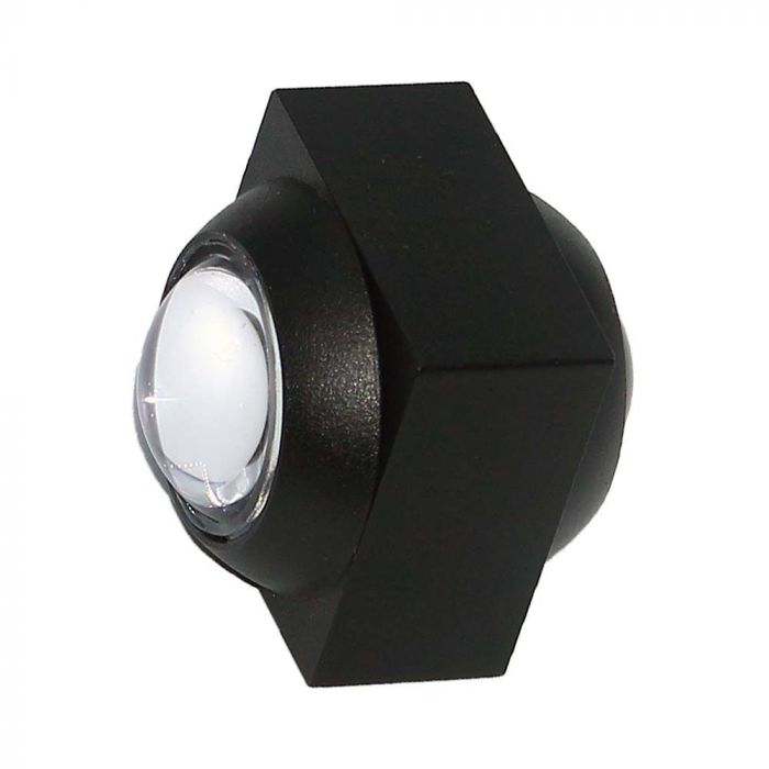 LED WALL LIGHT UP&DOWN 2W WW 200lm 60° 50x40x40mm BLACK IP54