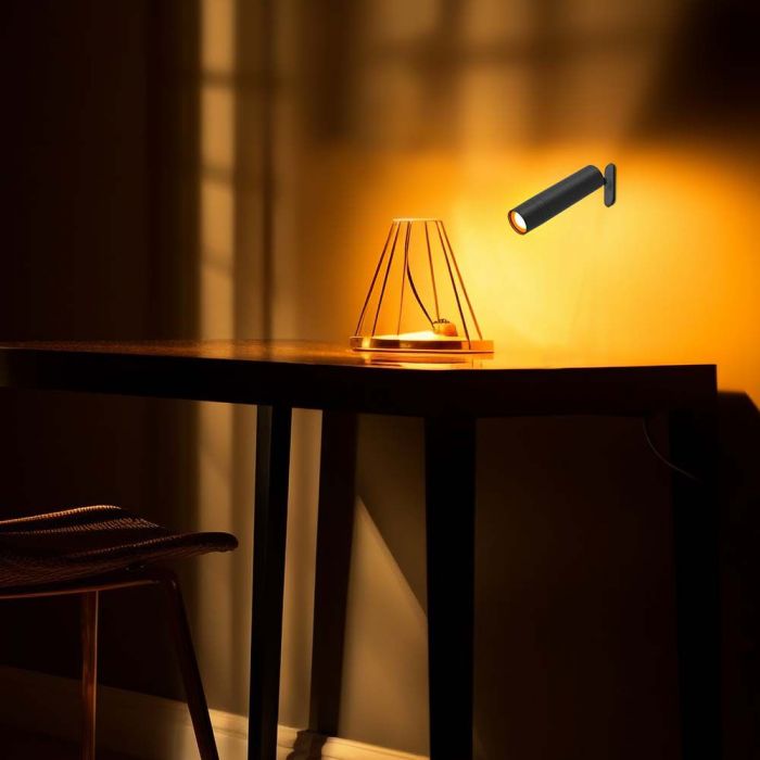 LED MAGNETIC TABLE LAMP 3W DL 300lm 120° BLACK