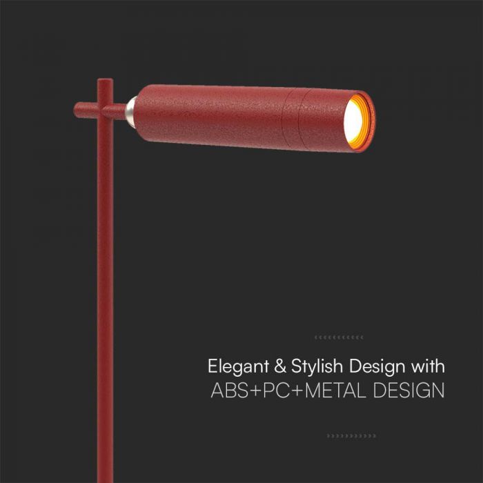 LED MAGNETIC TABLE LAMP 3W DL 300lm 120° RED