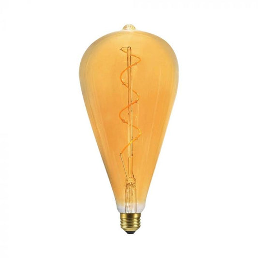 LED E27 FILAMENT LAMP ST120 4W WW 250lm 300° 260x120mm  AMBER GLASS