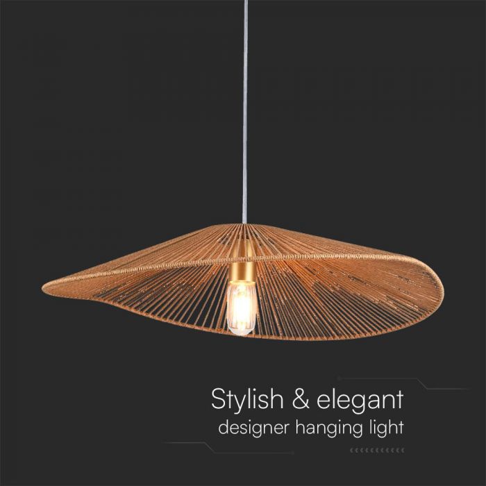 LED DESIGNER PENDANT LAMPHOLDER HEM ROPE E27 600x1525mm