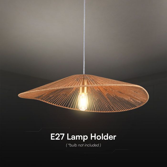 LED DESIGNER PENDANT LAMPHOLDER HEM ROPE E27 600x1525mm