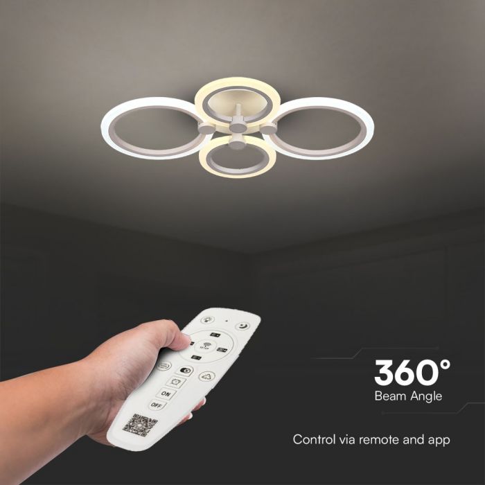 LED CEILING LIGHT 3 STEP DIMMABLE  45W 3900lm 3IN1 600x400x100mm WHITE