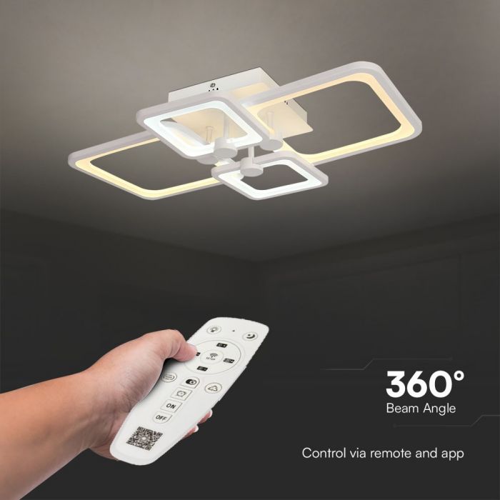 LED CEILING LIGHT 3 STEP DIMMABLE  70W 6000lm 3IN1 585x390x120mm WHITE