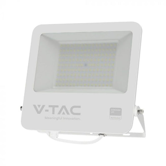 LED FLOOD LIGHT 100W CW 8700lm 253.5x40x242.5mm WHITE BODY GREY FROSTED GLASS SAMSUNG IP65