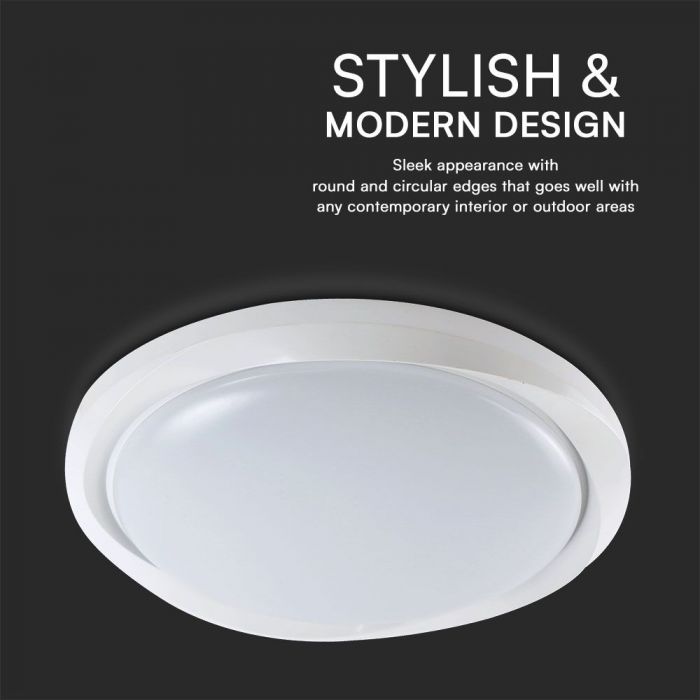 LED DESIGNER Ceiling Light with Remote Control CCT Changing 30/60/30W 6000lm 360° 492x71mm DIMMABLE-Cyclone Cover