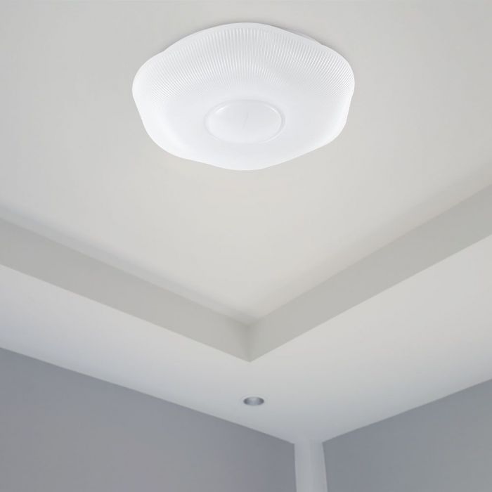 LED DESIGNER Ceiling Light with Remote Control CCT Changing 30/60/30W 6000lm 360° 500x85mm DIMMABLE -PLUM BLOSSOM COVER