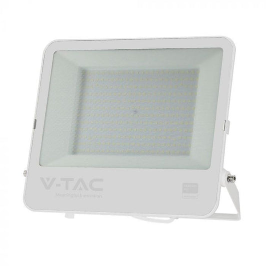 LED FLOOD LIGHT 200W CW 17540lm WHITE BODY WHITE FROSTED GLASS SAMSUNG CHIP 402.5x44x349.5mm IP65