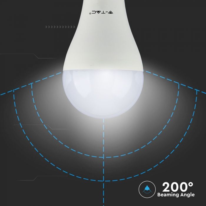 LED EMERGENCY E27 LAMP 9W WW 806lm 200° (3Hrs) SAMSUNG CHIP