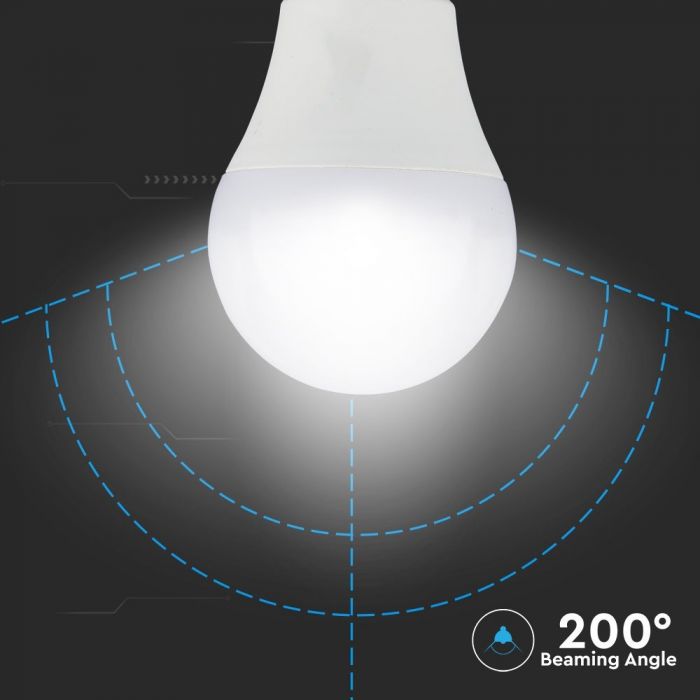 LED E27 LAMP 9W CW 806lm 200° 60X112 WITH MICROWAVE SENSOR