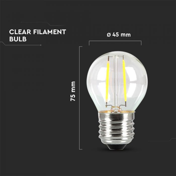 LED E27 FILAMENT LAMP 4W WW 400lm 300° 45X77 GLOBE SAMSUNG