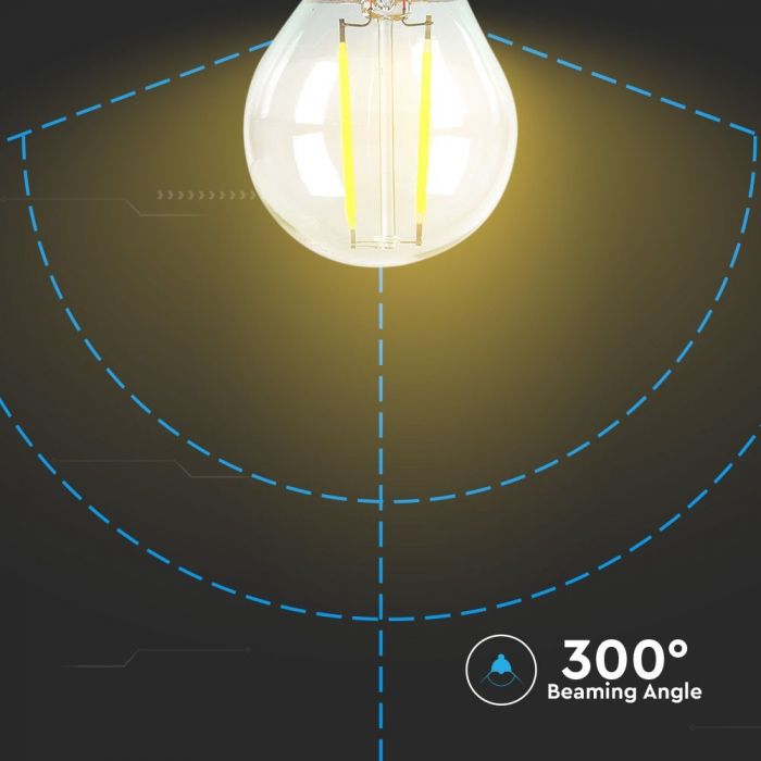 LED E27 FILAMENT LAMP 4W WW 400lm 300° 45X77 GLOBE SAMSUNG