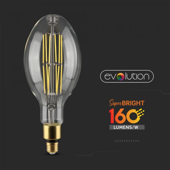 LED E27 FILAMENT LAMP ED120 24W CW 4000lm 310° 120X300 A++