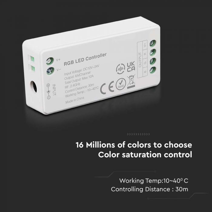 LED SINGLE COLOR WIFI CONTROLLER Max 12A 12/24V