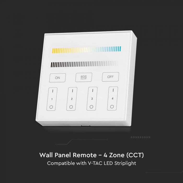 LED 4 ZONE WIFI CONTROLLER 3V(2xAAA Battery) 86x86mm