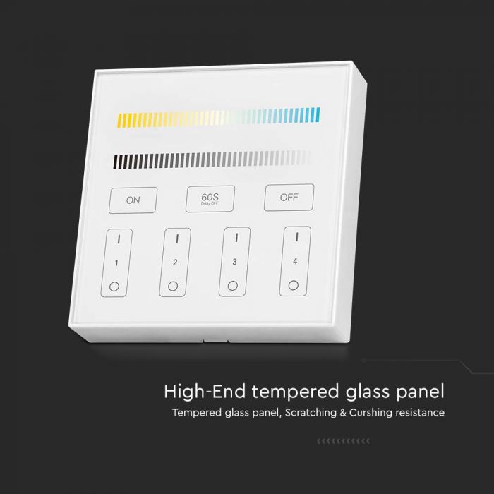 LED 4 ZONE WIFI CONTROLLER 3V(2xAAA Battery) 86x86mm