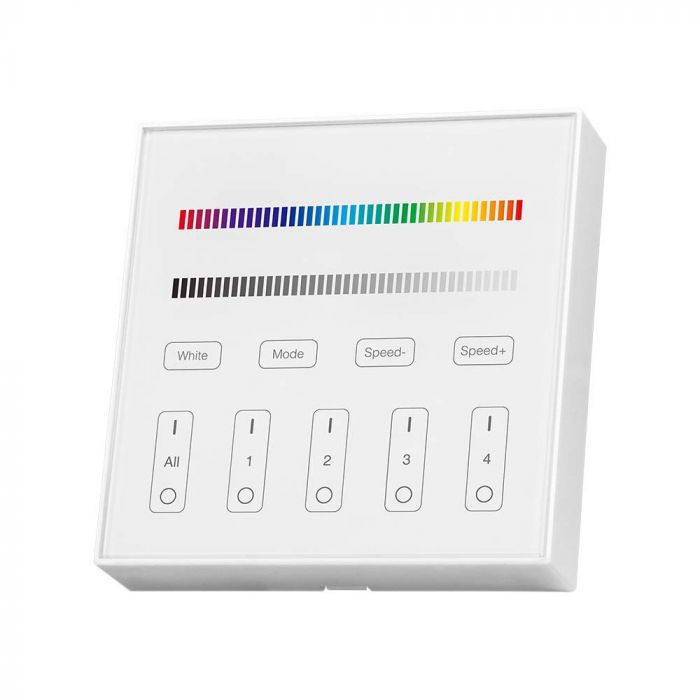 LED4 ZONE RGB+W WIFI CONTROLLER 3V(2xAAA Battery) 86x86mm