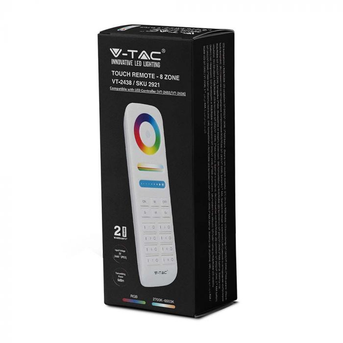 LED 8 ZONE REMOTE CONTROL 3V(2xAAA Battery)