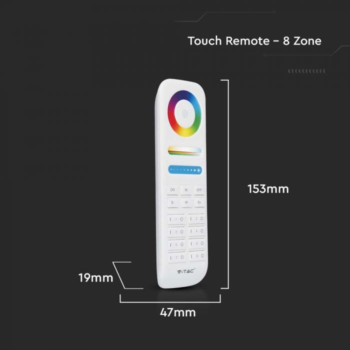 LED 8 ZONE REMOTE CONTROL 3V(2xAAA Battery)