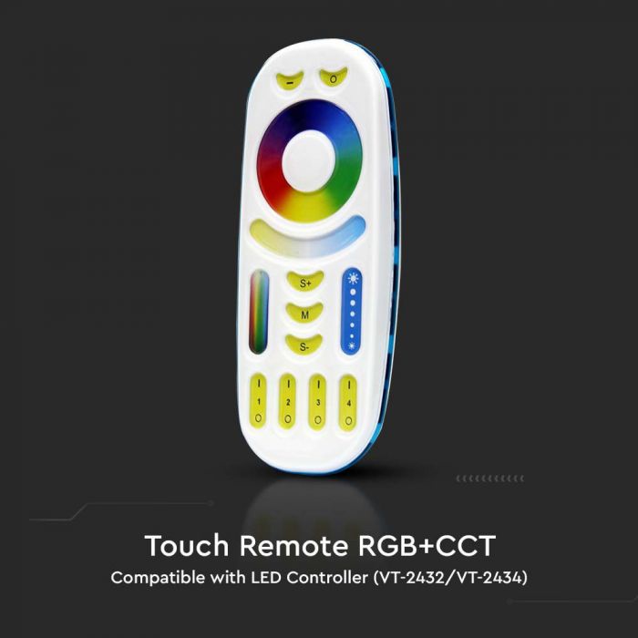 LED TOUCH REMOTE CONTROL RGB+CCT 3V(2xAAA Battery)