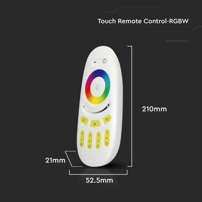 LED TOUCH REMOTE CONTROL RGB+W-WHITE 3V(2xAAA Battery)