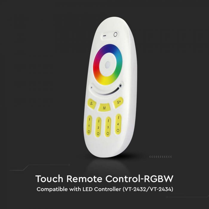 LED TOUCH REMOTE CONTROL RGB+W-WHITE 3V(2xAAA Battery)