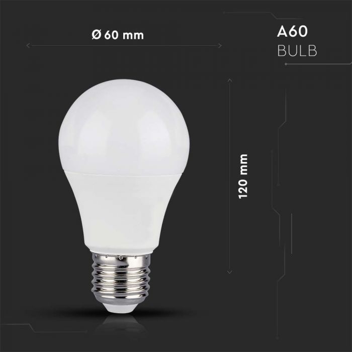 LED E27 LAMP SMART RF CONTROL 8.5W RGB+DL 806lm 200° 60X120 DIMMABLE