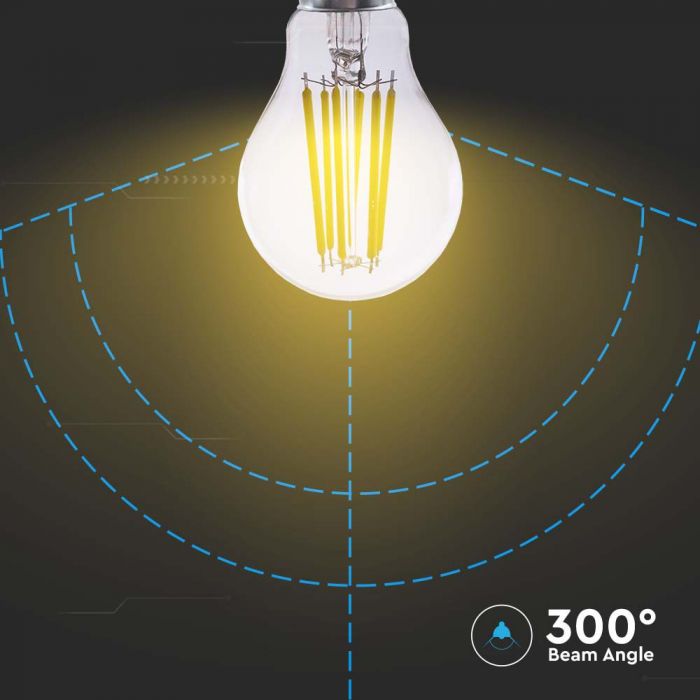 LED E27 FILAMENT A60 LAMP 4W DL 840lm 300° 60X105 210Lm/W GLASS