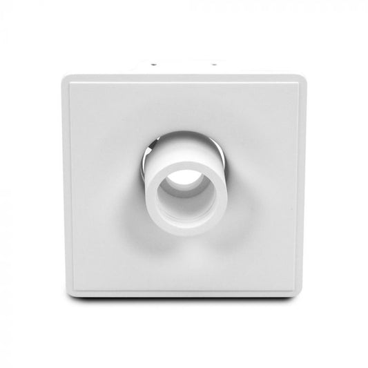 LED BRACKET GU10 SQUARE DESIGNER GYPSUM WITH MOVABLE WHITE BOTTOM 200X200 (206X206)