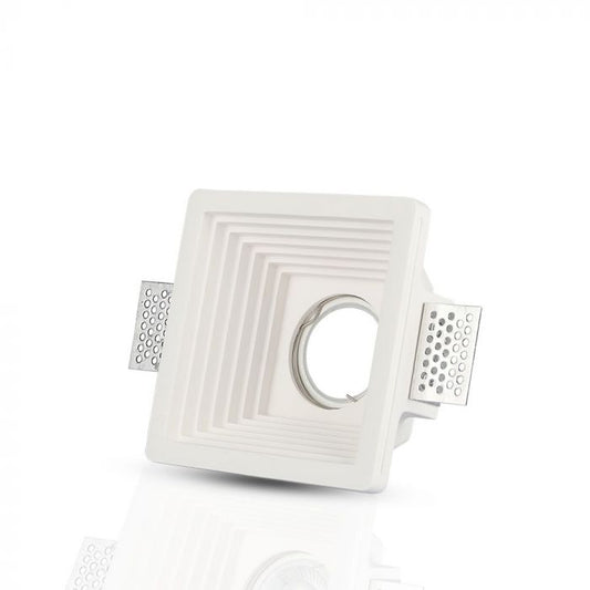 LED BRACKET GU10 SQUARE WHITE 120X120 (127X127) GYPSUM