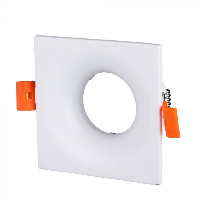 LED BRACKET GU10 SQUARE WHITE ALUMINIUM 85X85X32 (75)