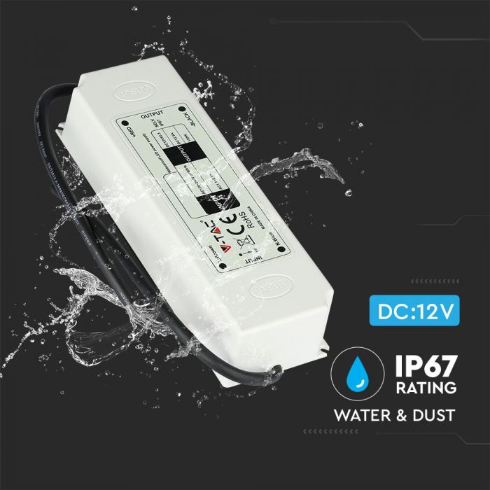 LED POWER SUPPLY 75W 12V 6A IP67