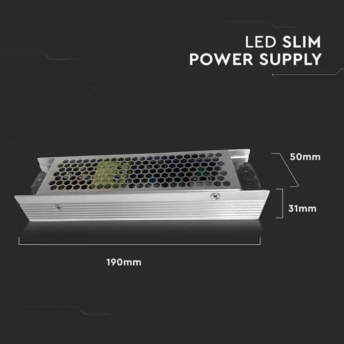 LED POWER SUPPLY 120W 12V 10A SLIM