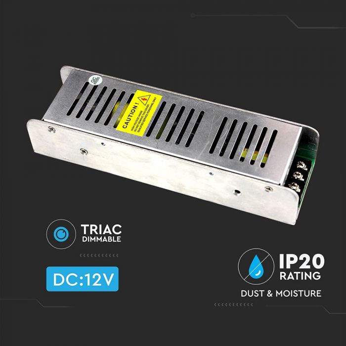 LED POWER SUPPLY 100W 12V 8.5A SLIM TRIAC DIMMABLE