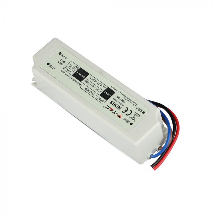 LED POWER SUPPLY PLASTIC 30W 12V 2.5A SLIM IP67