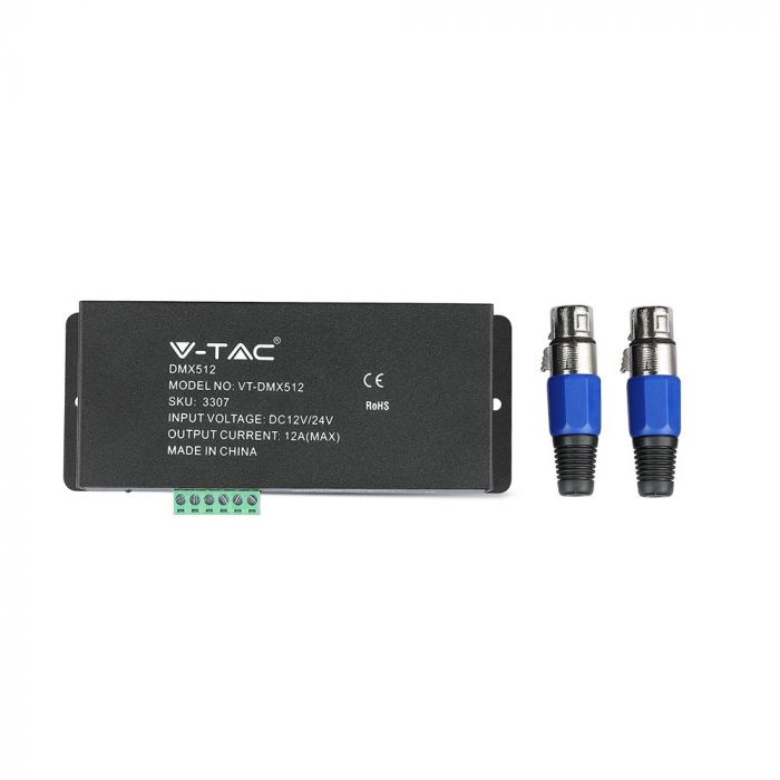 LED DMX 512 CONTROLLER 4AX3, 144W 12V