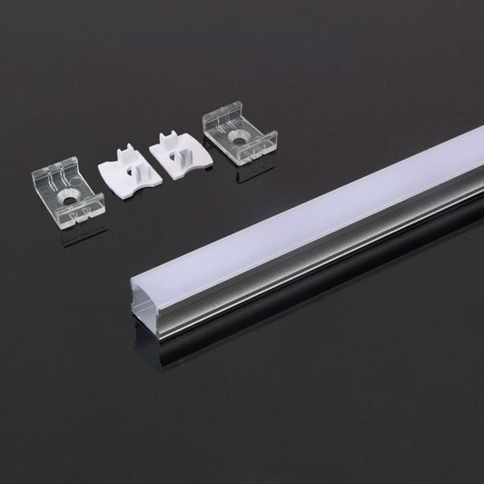 ALUMINIUM PROFILE MILKY COVER 2000X17.2X15.5mm