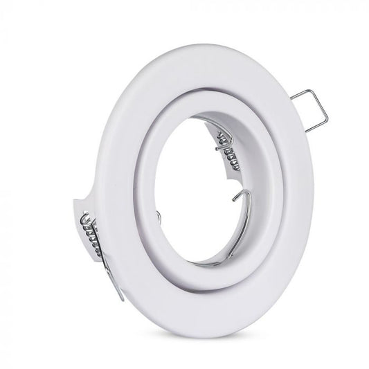 LED BRACKET GU10 ROUND Aluminium Movable WHITE 82 (74)