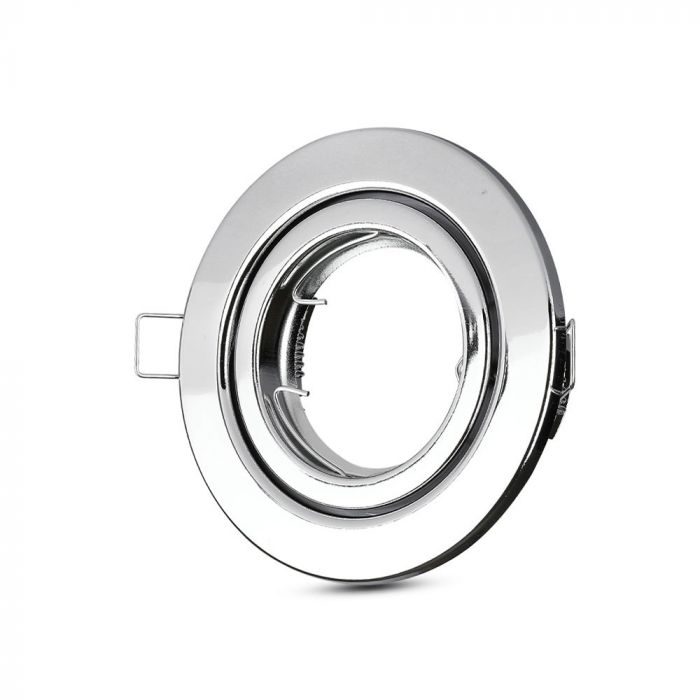 LED BRACKET GU10 ROUND Aluminium Movable CHROME 82 (74)