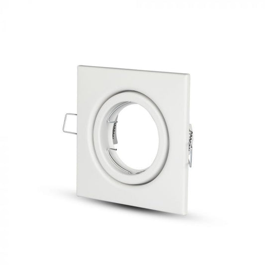 LED BRACKET GU10 SQUARE Aluminium Movable WHITE 84 (75)