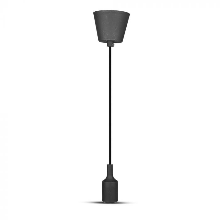 LED E27 PENDANT LAMP HOLDER 1M BLACK