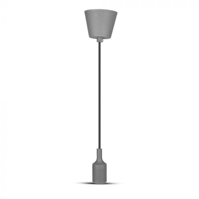 LED E27 PENDANT LAMP HOLDER 1M GREY