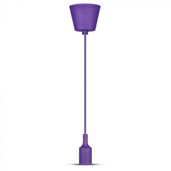 LED E27 PENDANT LAMP HOLDER 1M PURPLE