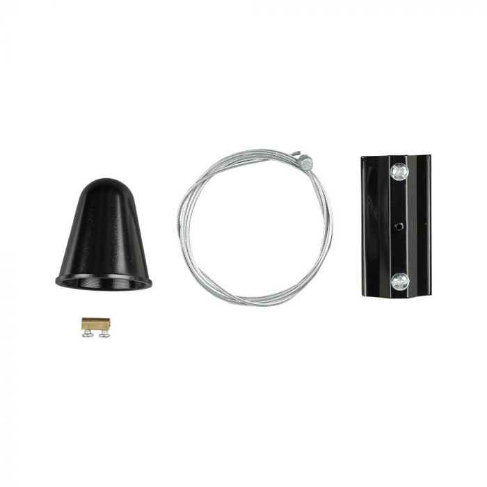 LED HANGING TRACK LIGHT KIT 1M 4LINE BLACK