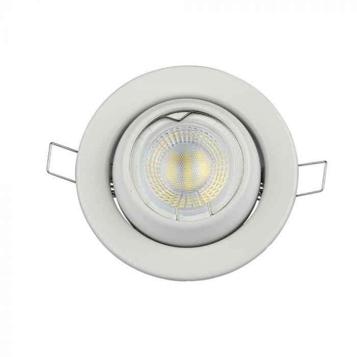 LED BRACKET 1XGU10 ROUND Movable WHITE 100X45 (90)